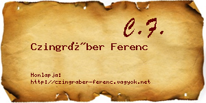 Czingráber Ferenc névjegykártya